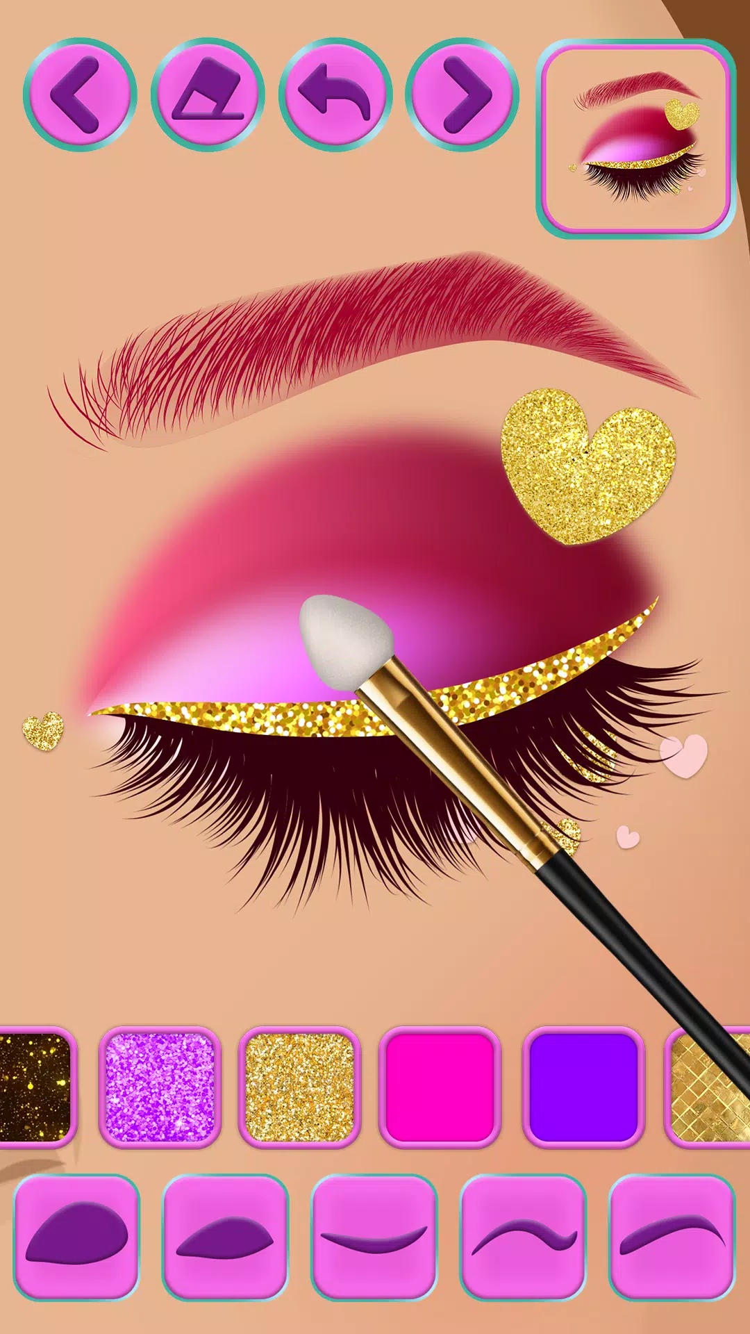 Eye makeup for girls Zrzut ekranu 3