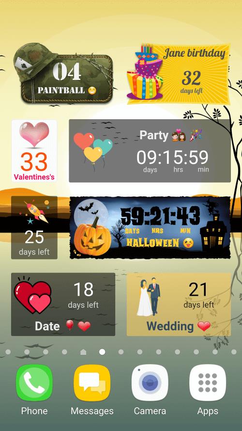 Countdown Days App & Widget स्क्रीनशॉट 2