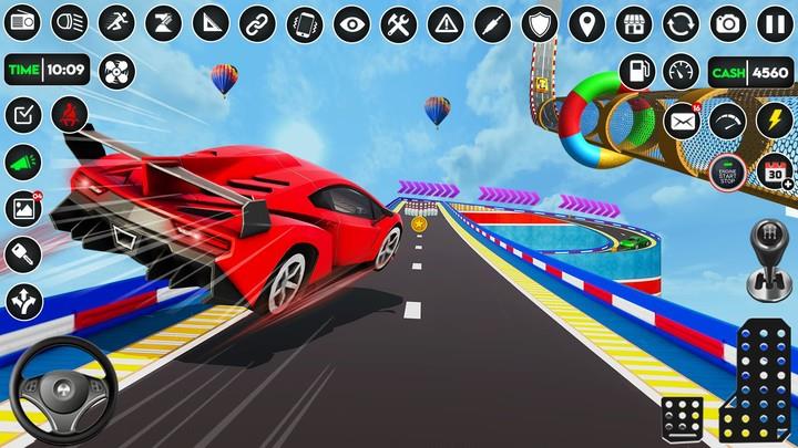 Ramp Car Stunt Racing-Car Game Ekran Görüntüsü 2