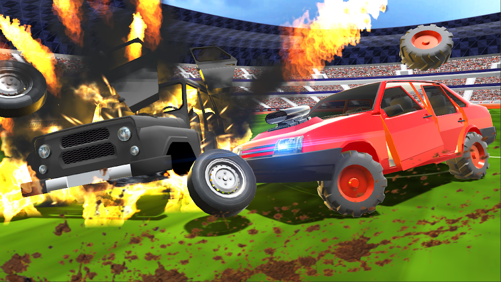 Russian Cars: Crash Simulator Schermafbeelding 1