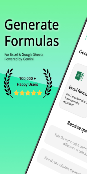 Sheets AI: Formula Generator Ekran Görüntüsü 2