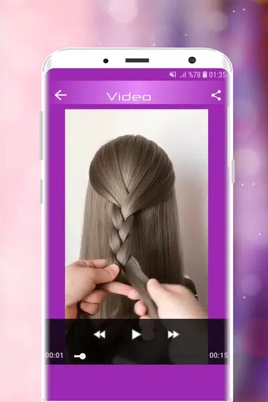 Hairstyles Step by Step Videos स्क्रीनशॉट 4