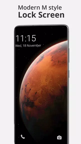 Modern Mi style Lock Screen Screenshot 1