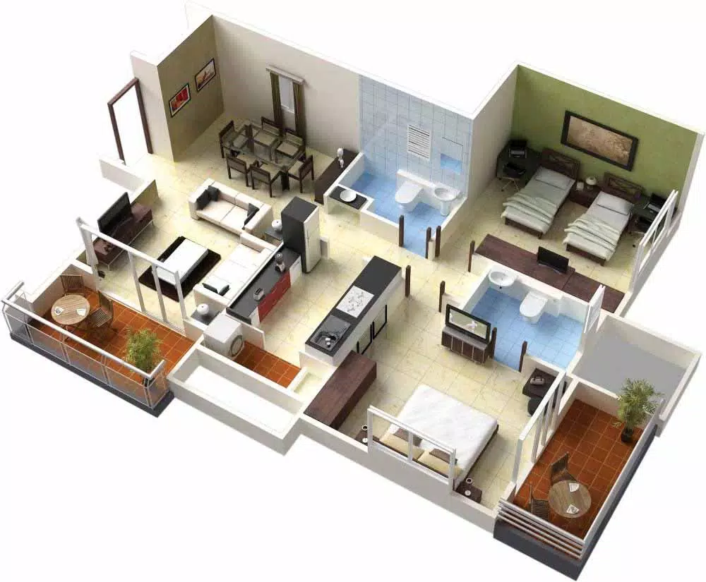 3D small house design Ảnh chụp màn hình 3