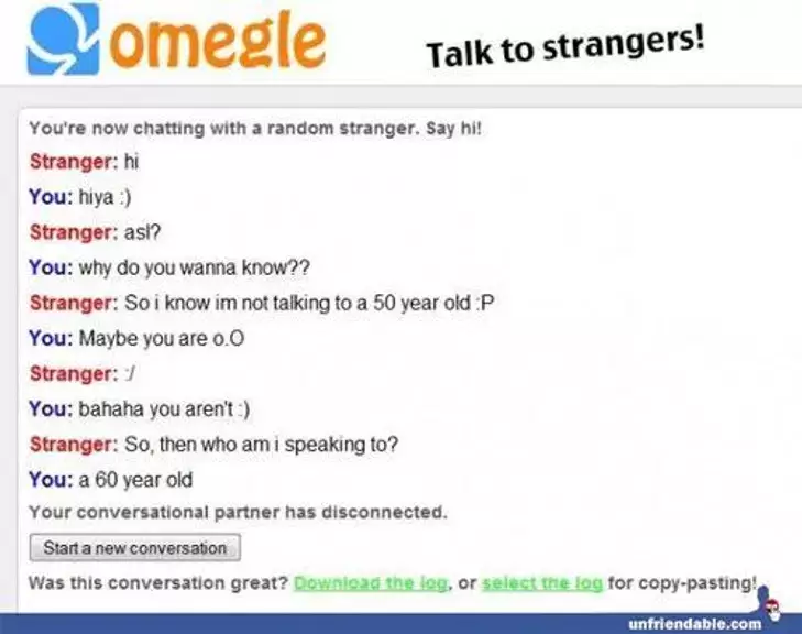 Omegle:Talk To strangers Capture d'écran 1