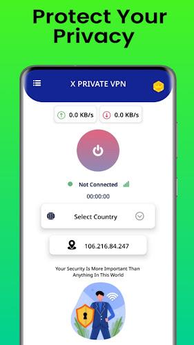 X Private VPN - XXXX Proxy Capture d'écran 1