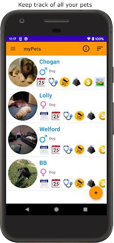myPets - Pet Manager स्क्रीनशॉट 1