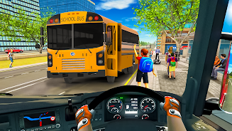 School Bus Transport Simulator स्क्रीनशॉट 2