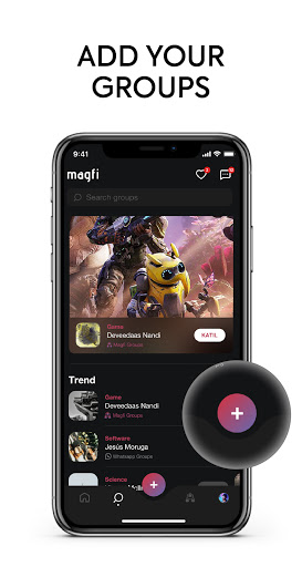 Magfi: WhatsApp & Telegram Groups Captura de pantalla 1