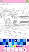 Car coloring games - Color car Ảnh chụp màn hình 1