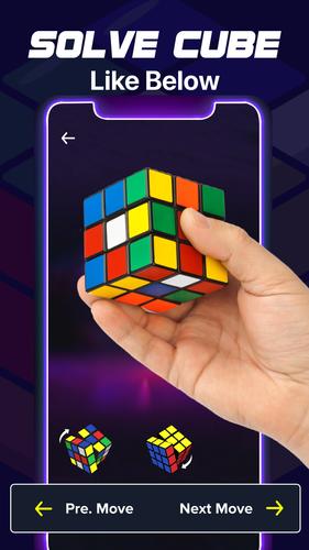 Rubik's Cube Puzzle Solver app Скриншот 4