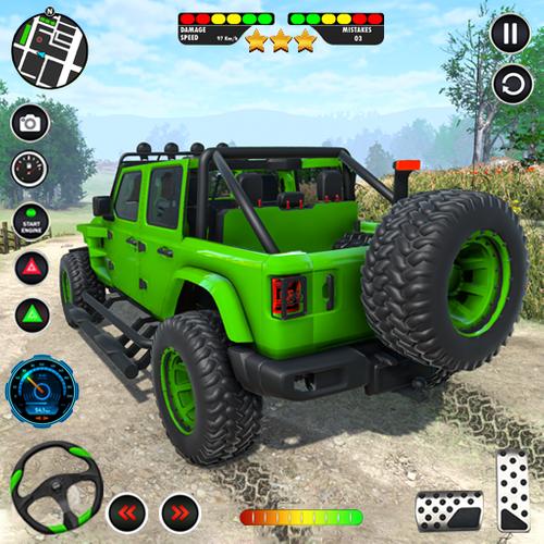 US Offroad Fury Car Driving 3D Tangkapan skrin 1