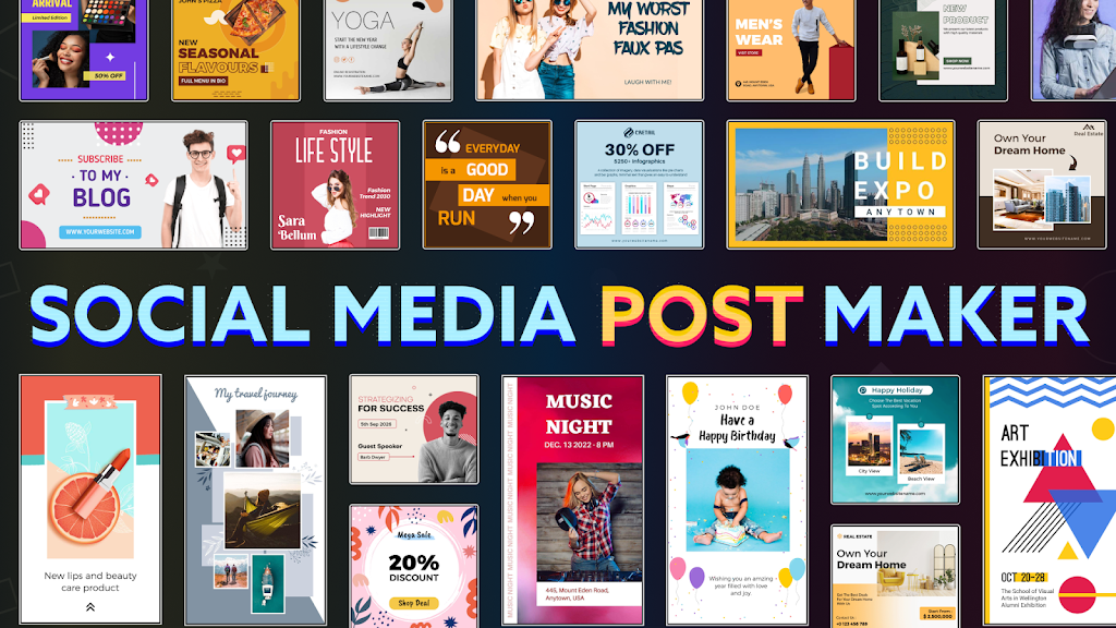 Schermata Social Media Post Maker Mod 1