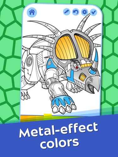 Dino Robots Coloring for Boys Ảnh chụp màn hình 2