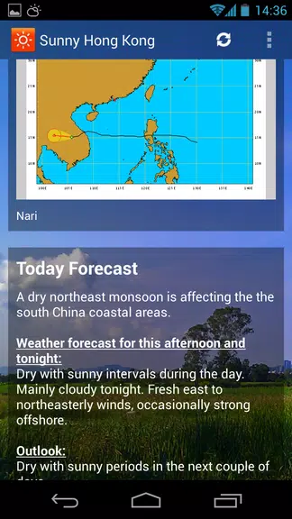 Sunny HK -Weather&Clock Widget Schermafbeelding 2