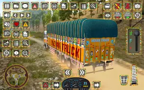 Indian Truck Offroad Cargo 3D Tangkapan skrin 4