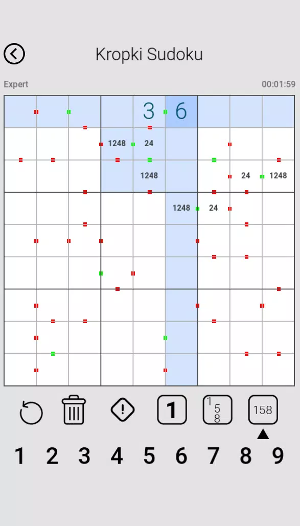 Dot Sudoku ဖန်သားပြင်ဓာတ်ပုံ 2