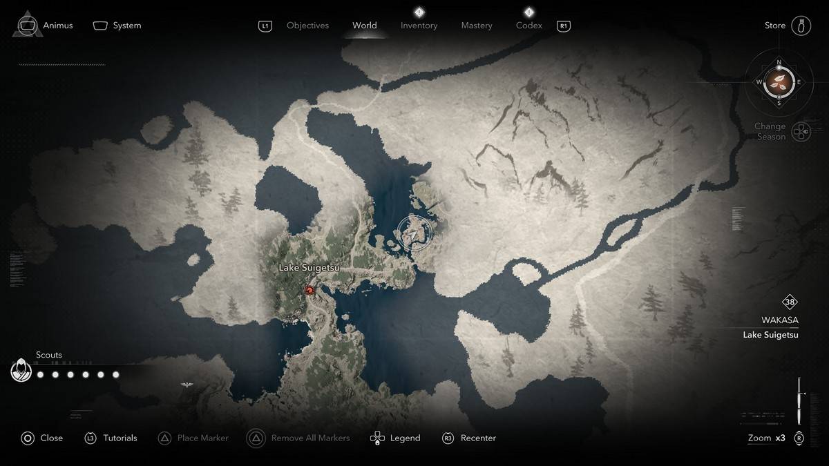Legendary sumi-e lokasyon sa Assassin's Creed Shadows.