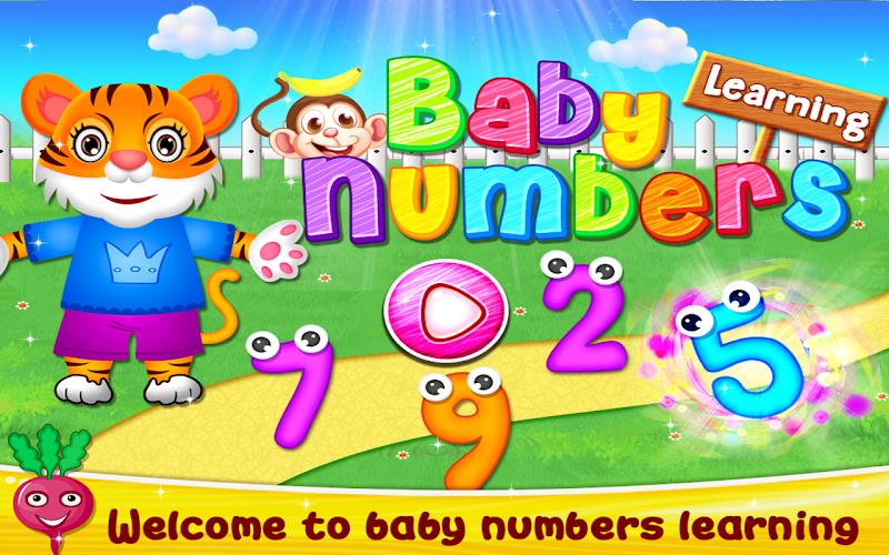 Baby Numbers Learning Game Captura de tela 1