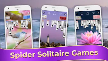 Spider Solitaire Classic Games स्क्रीनशॉट 2