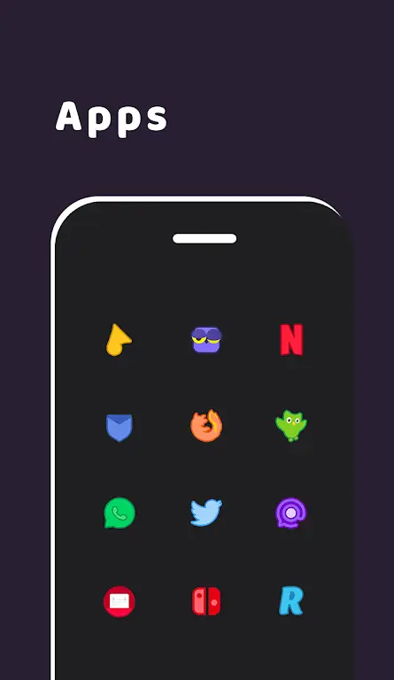 Duo Nano Icon Pack Ảnh chụp màn hình 1