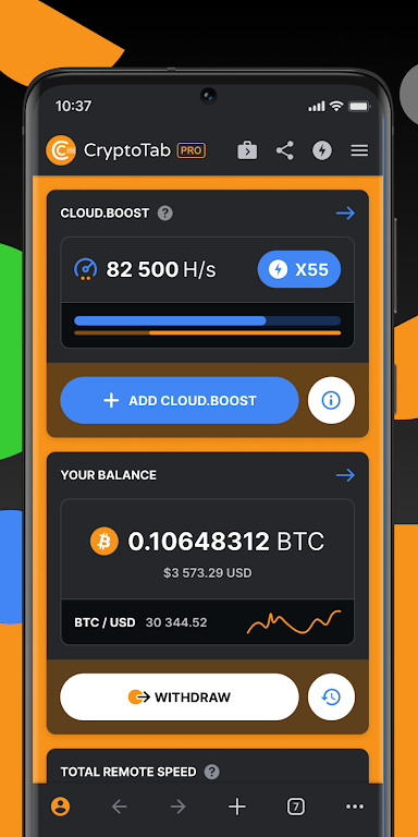 CryptoTab Browser Pro Level Screenshot 2