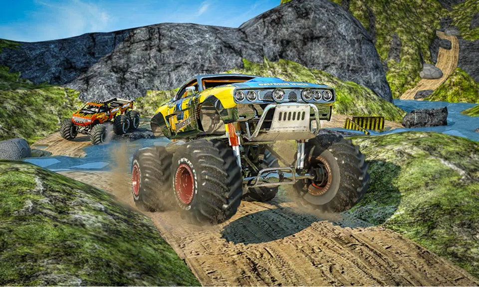 Monster 4x4 Offroad Jeep Stunt Racing 2019應用截圖第2張