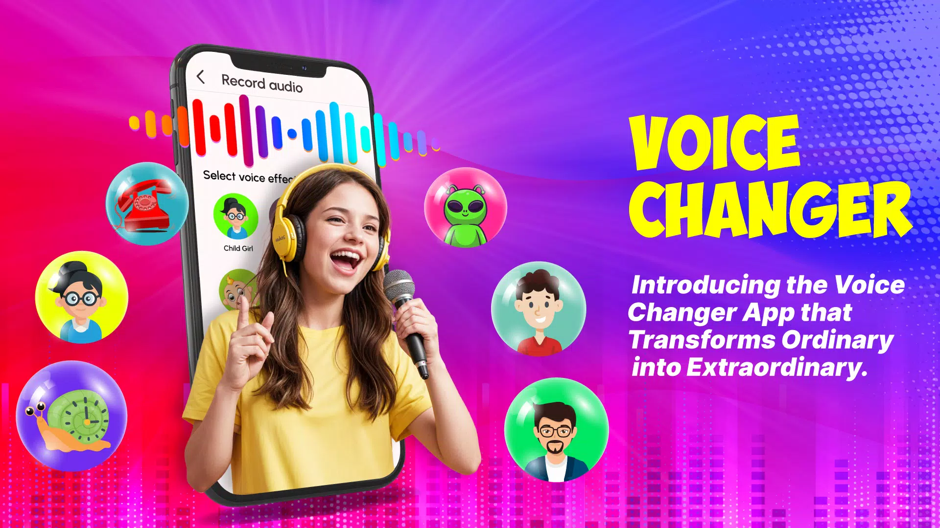 Voice Changer Male to Female スクリーンショット 1