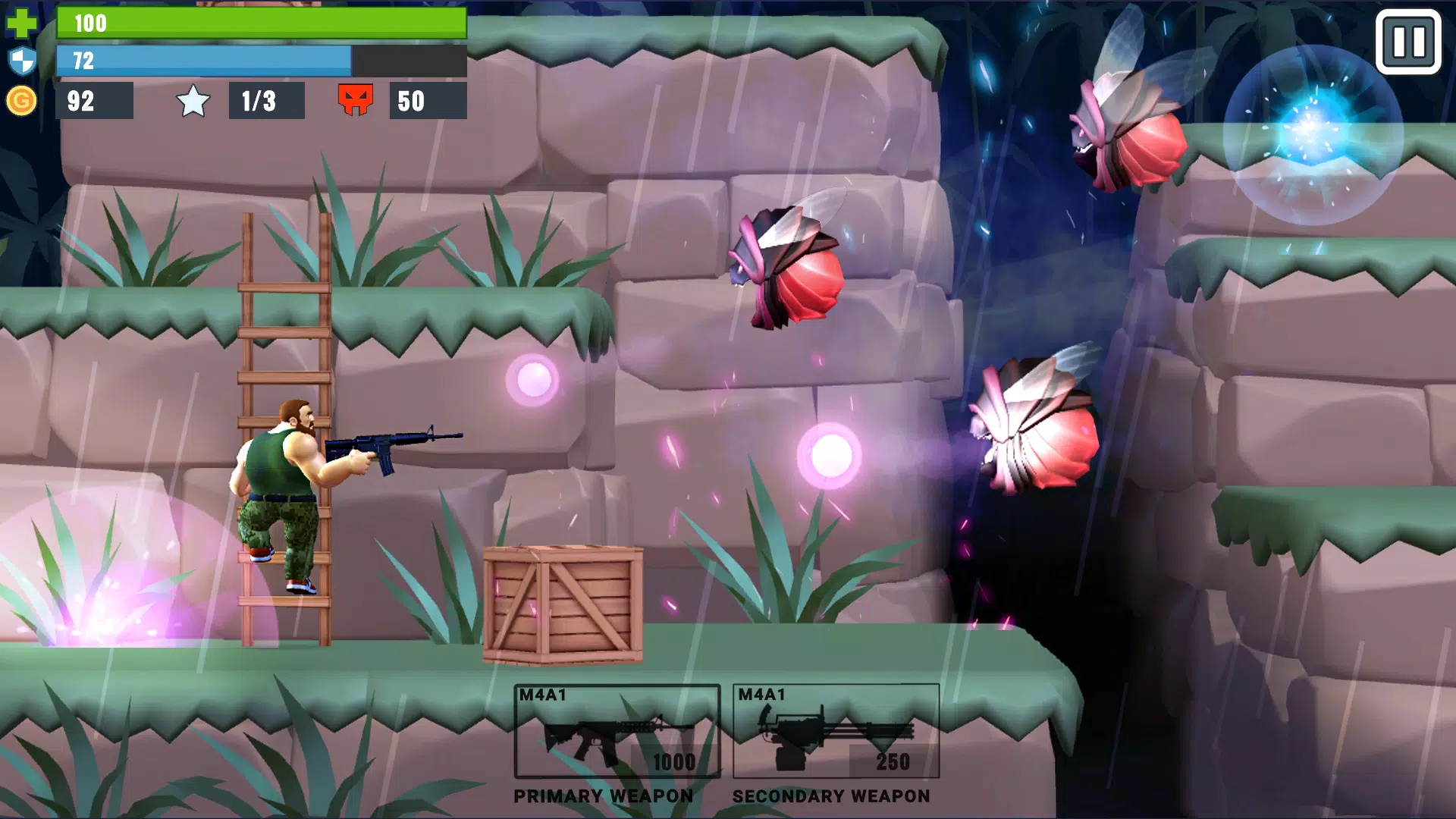 Metal Brother. 2D Offline Game Tangkapan skrin 2