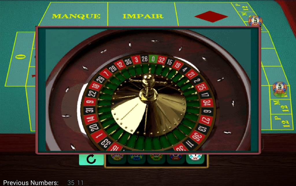 French Roulette Simulator Captura de tela 2