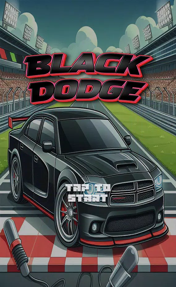 Black Dodge Car Game Screenshot 1