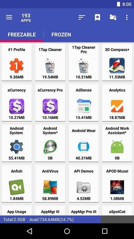 AppMgr Pro III ภาพหน้าจอ 2