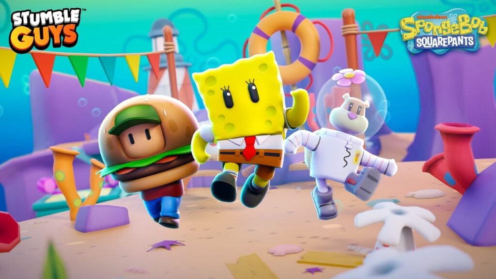 Bob l'éponge revient sur Stumble Guys avec des amis, des cartes et des modes