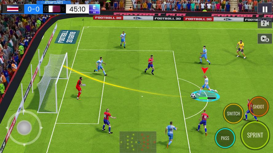 Football 3D Star Schermafbeelding 1