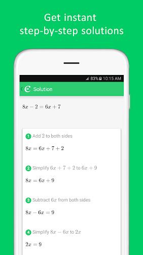 Cymath - Math Problem Solver স্ক্রিনশট 2
