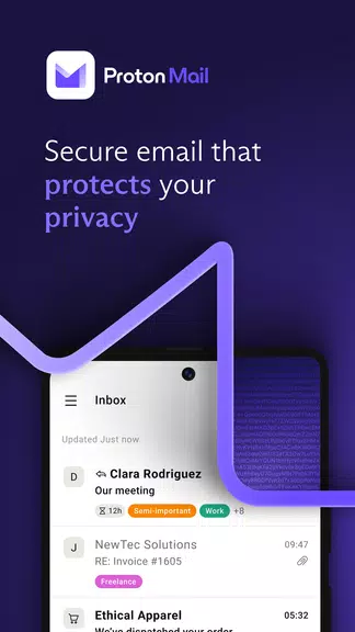 Proton Mail: Encrypted Email Zrzut ekranu 1