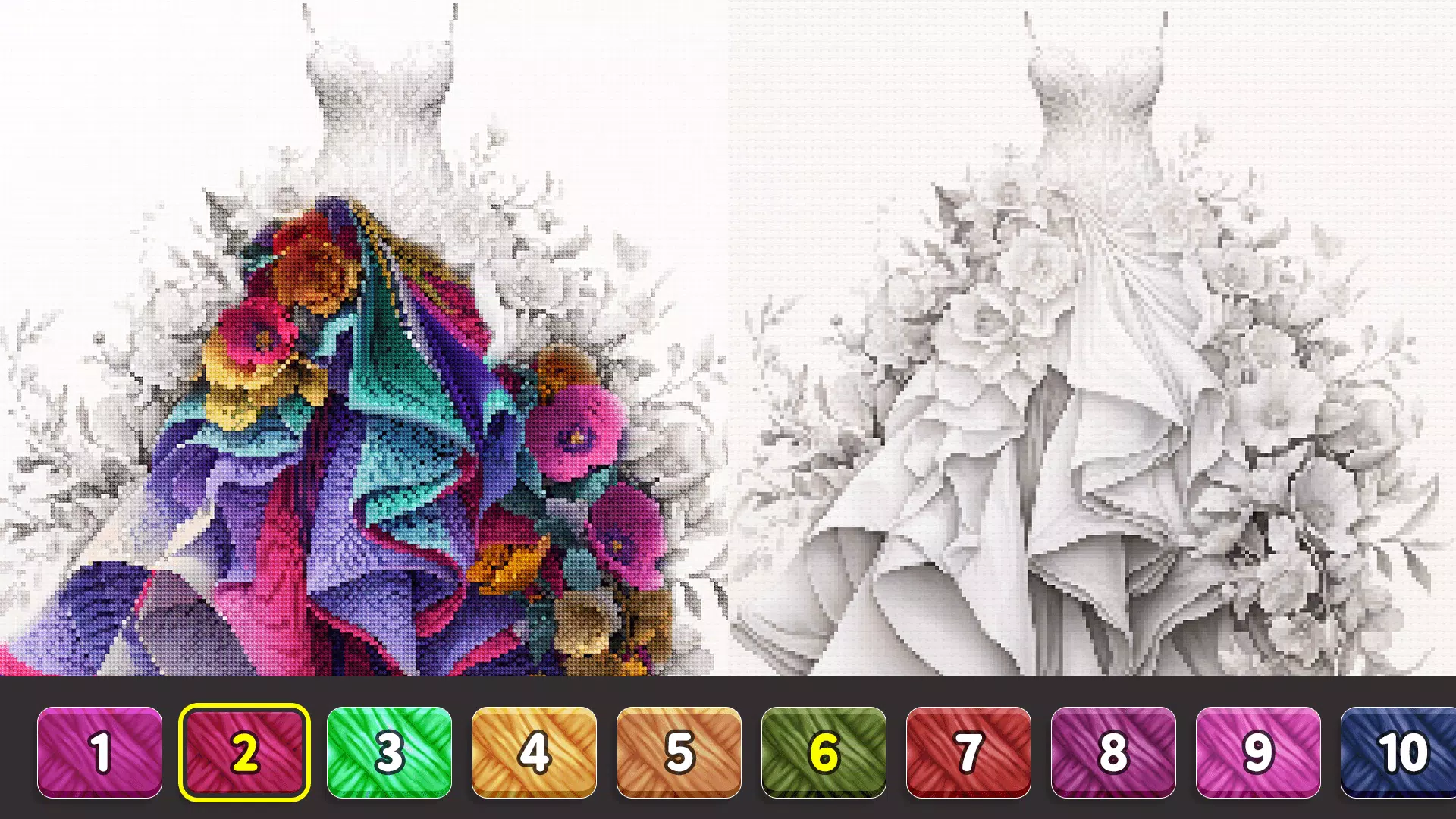 Cross Stitch: Color by Number Screenshot 2