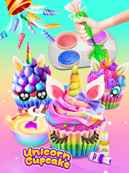 Cupcake Maker: Unicorn Cupcake應用截圖第3張