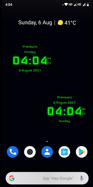 Digital Clock Captura de pantalla 1