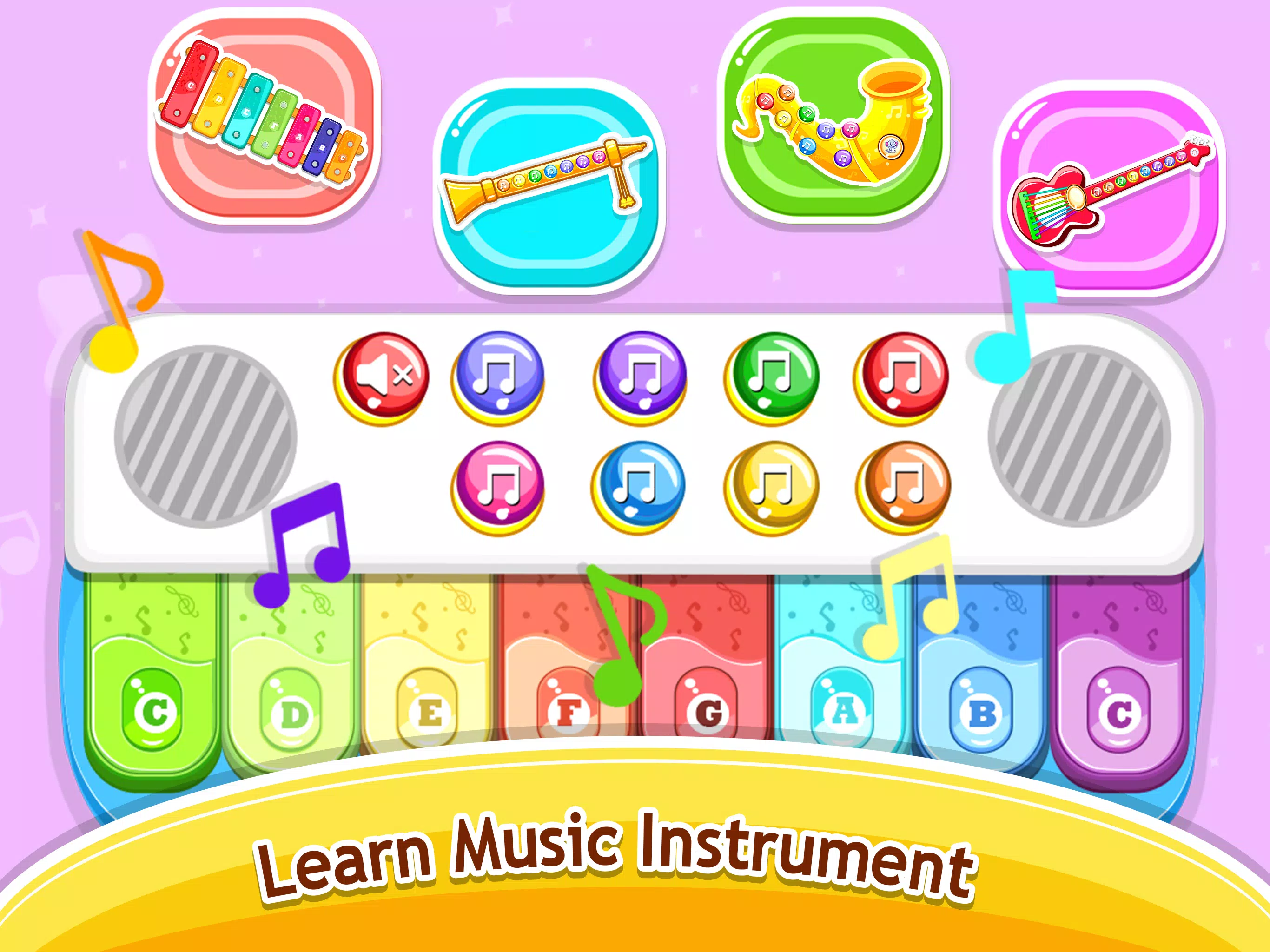 Schermata Kids Music piano - games 4