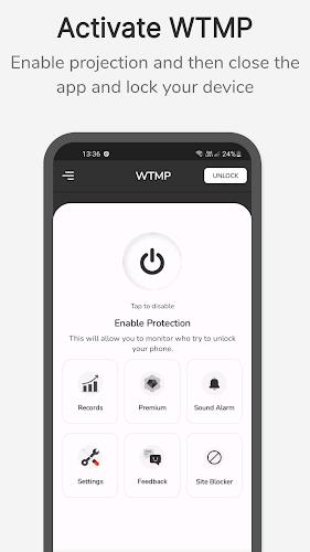 WTMP App: Who Touched My Phone স্ক্রিনশট 1