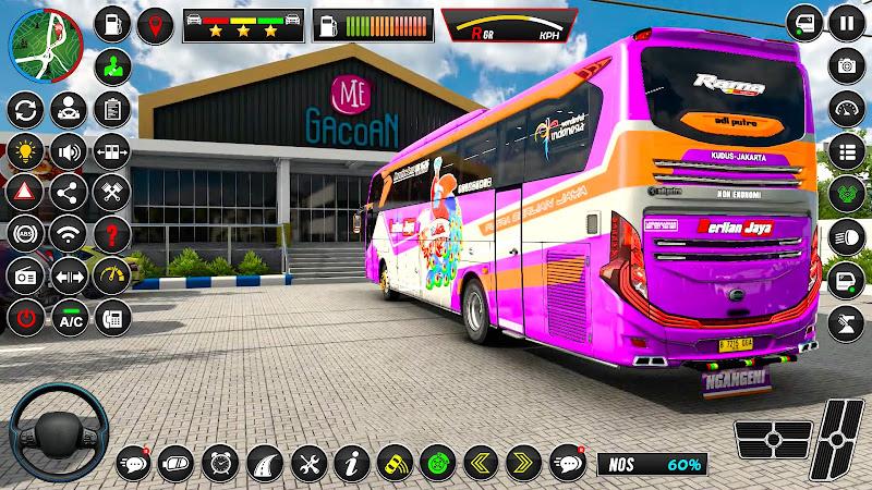 Luxury Coach Bus Driving Game Schermafbeelding 2