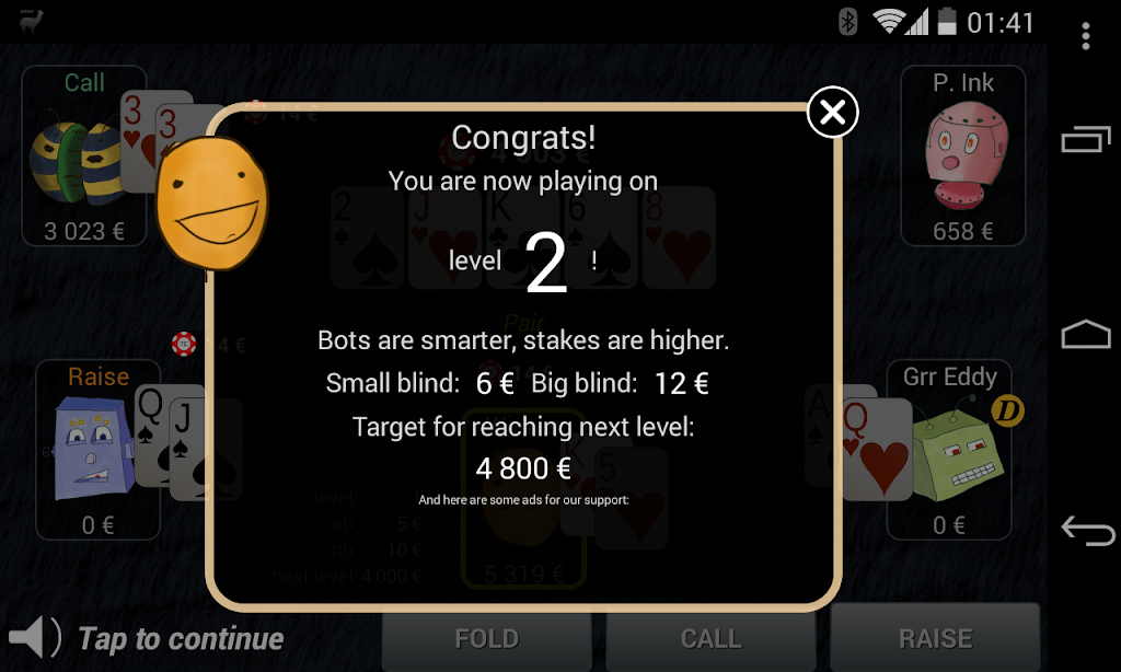 Bots Don’t Bluff Offline Poker Screenshot 3