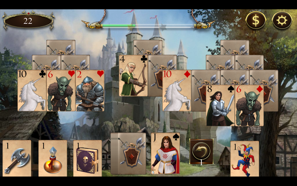 Legends of Solitaire Curse of the Dragons TriPeaks ဖန်သားပြင်ဓာတ်ပုံ 4