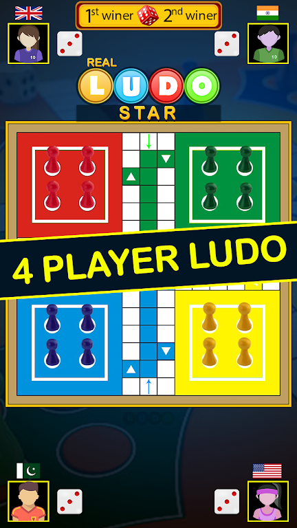 Schermata Real Ludo Star King : Board Game 2
