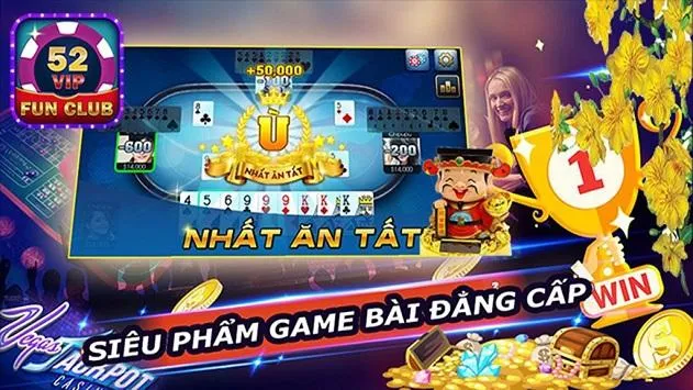52Vip FunClub Online, Game danh bai doi thuong 스크린샷 1