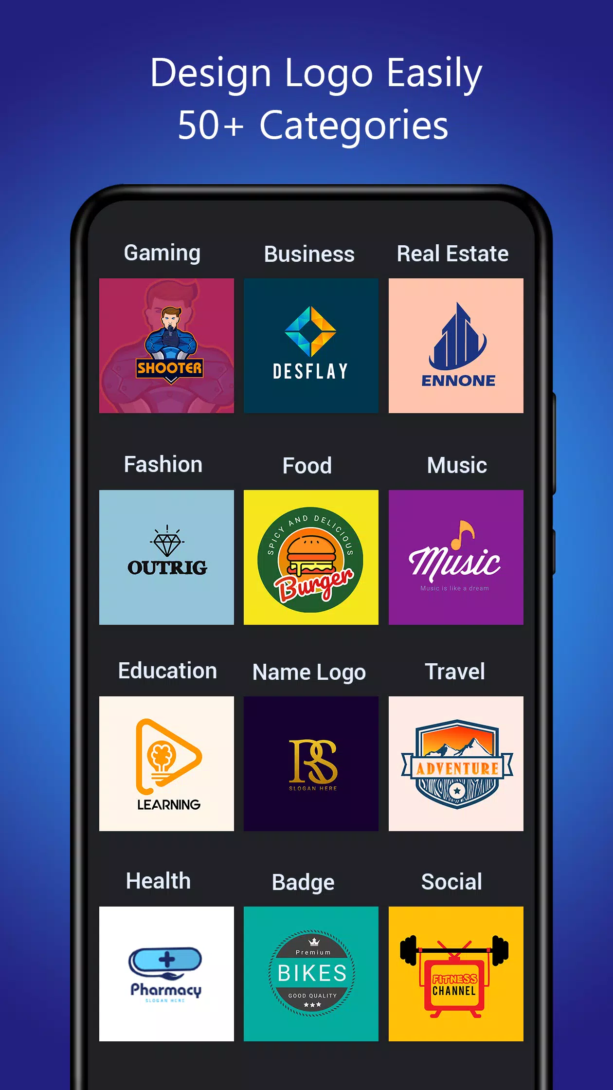 Logo maker Design Logo creator स्क्रीनशॉट 2
