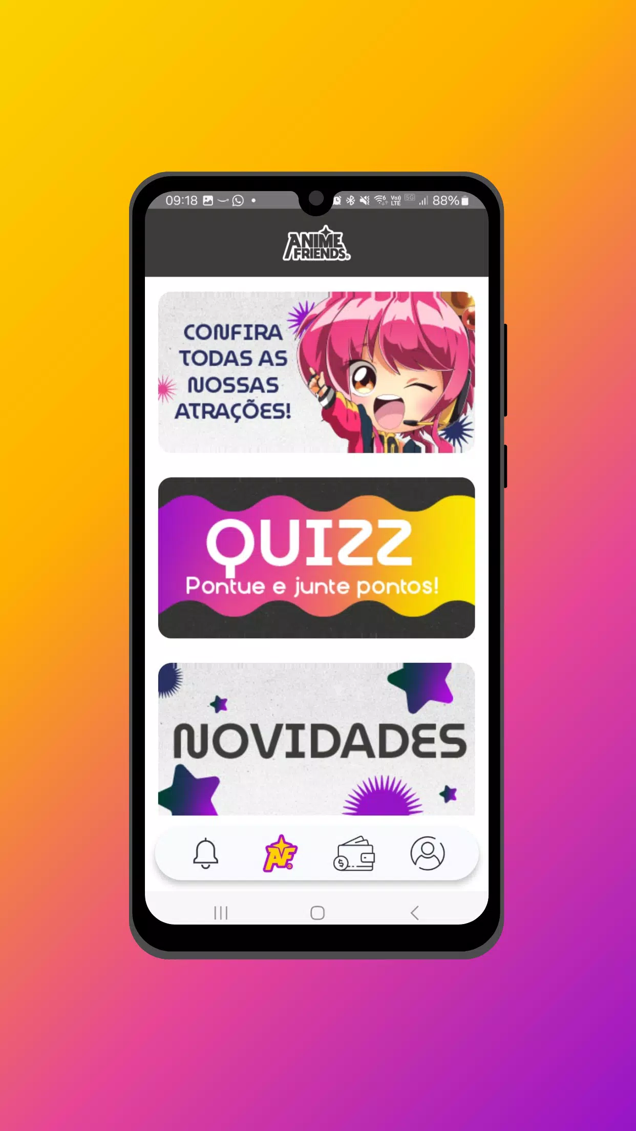 Schermata App Anime Friends 1