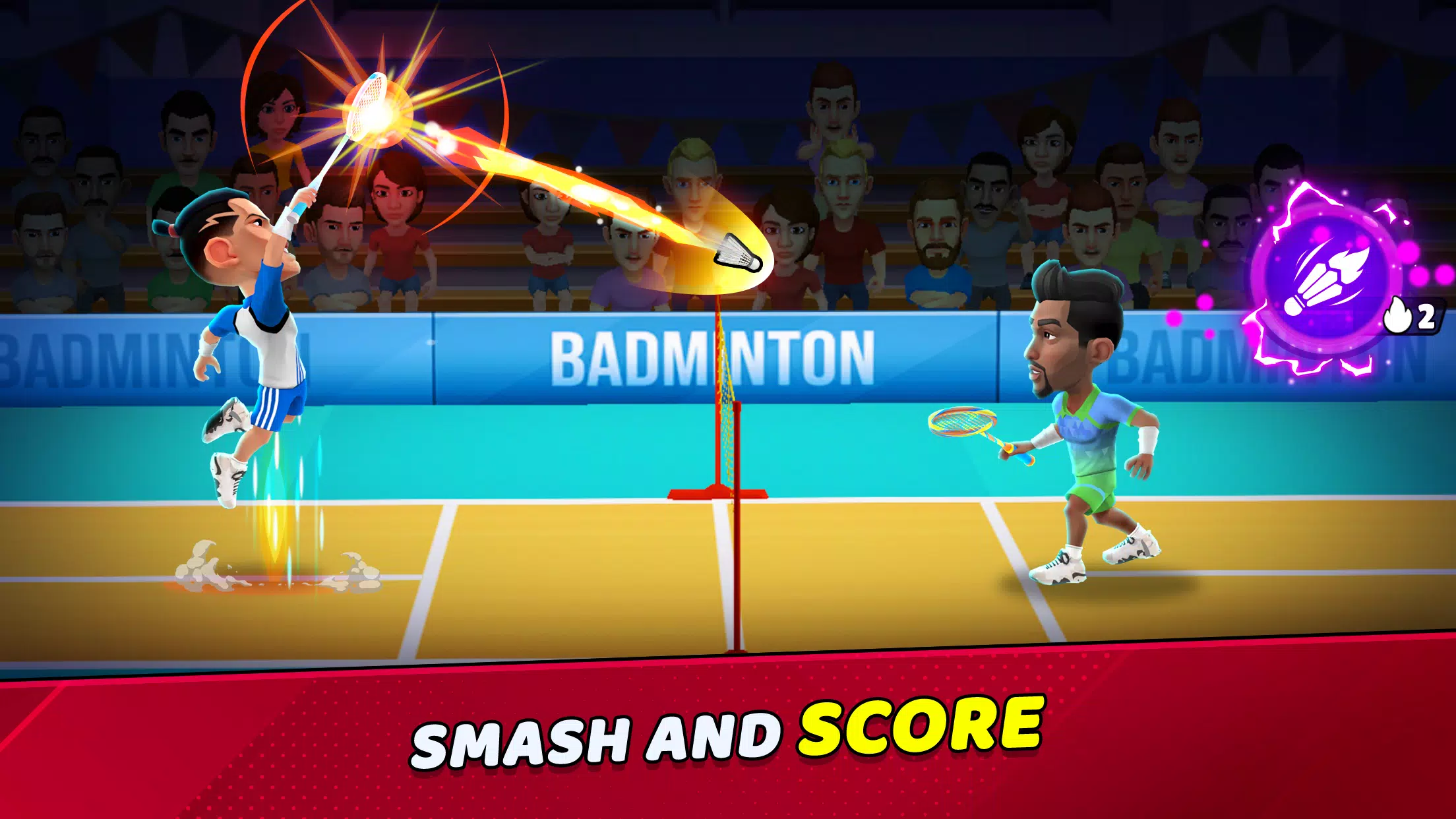 Badminton Clash 3D स्क्रीनशॉट 1