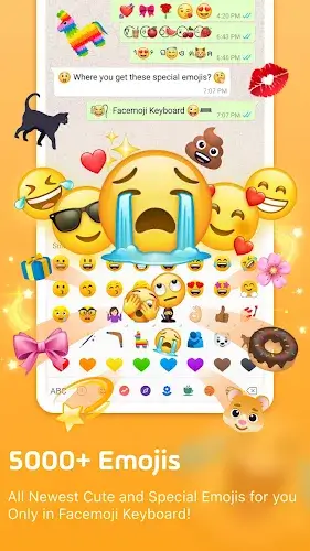 Clavier Emoji Facemoji&Thèmes Capture d'écran 2